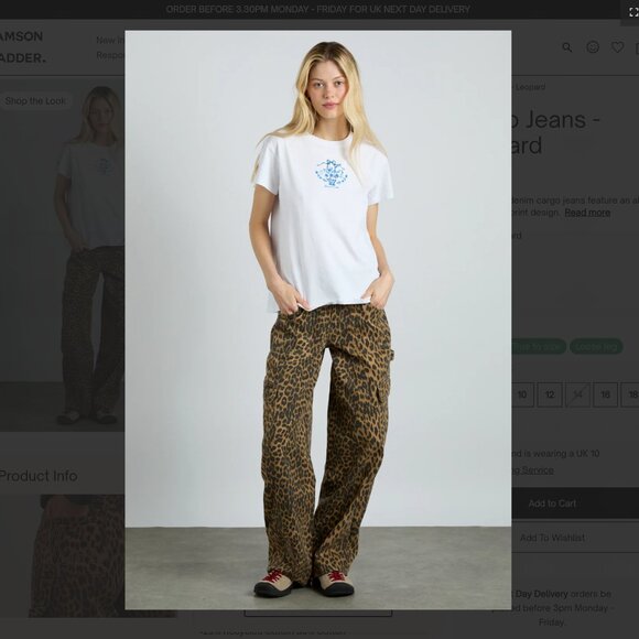 Damson Madder Pants - Damson Madder Leopard Cargo Pants